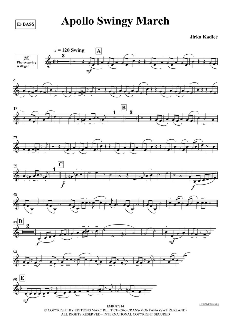 Apollo Swingy March Apollo Swingy March Voice Solo scores gallery preview page 3