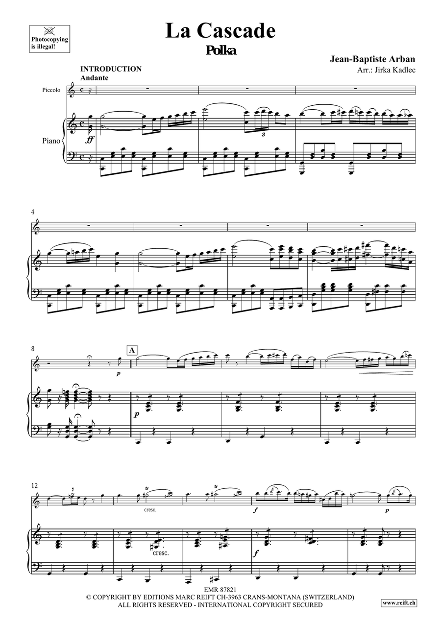 La Cascade La Cascade Piccolo scores gallery preview page 4