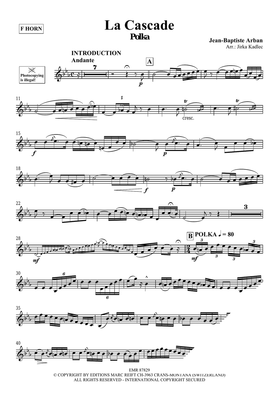 La Cascade La Cascade Horn scores gallery preview page 3