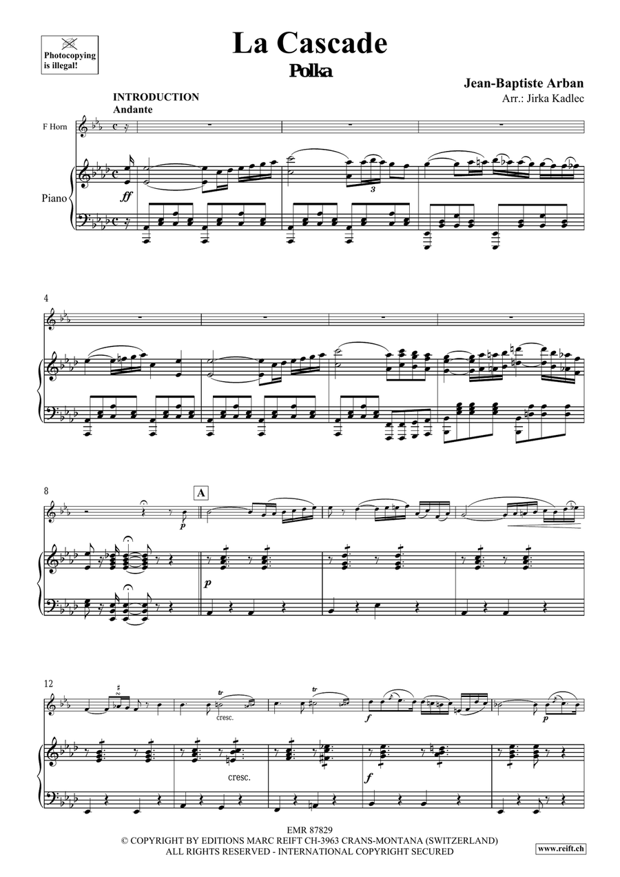 La Cascade La Cascade Horn scores gallery preview page 4