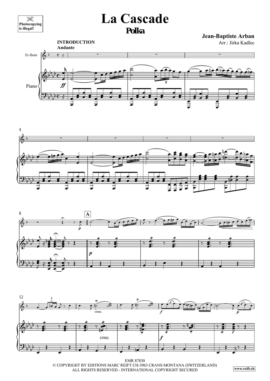 La Cascade La Cascade Horn scores gallery preview page 4