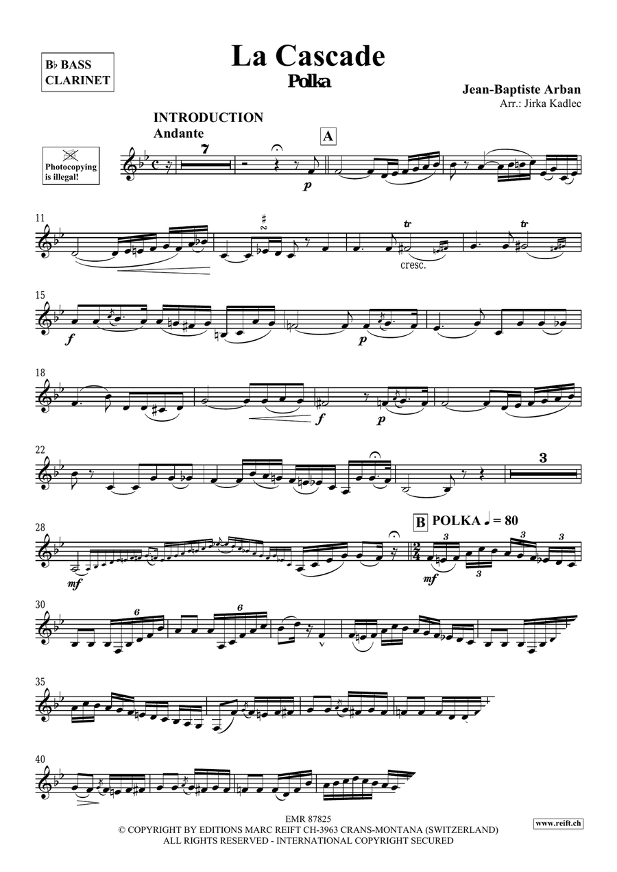 La Cascade La Cascade Bass Clarinet scores gallery preview page 3