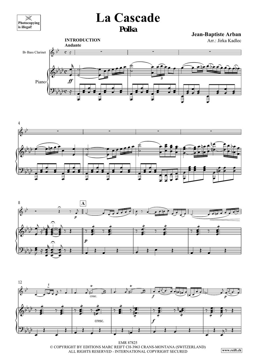 La Cascade La Cascade Bass Clarinet scores gallery preview page 4