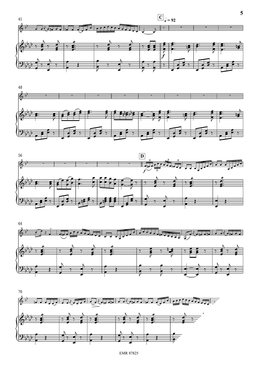 La Cascade La Cascade Bass Clarinet scores gallery preview page 6