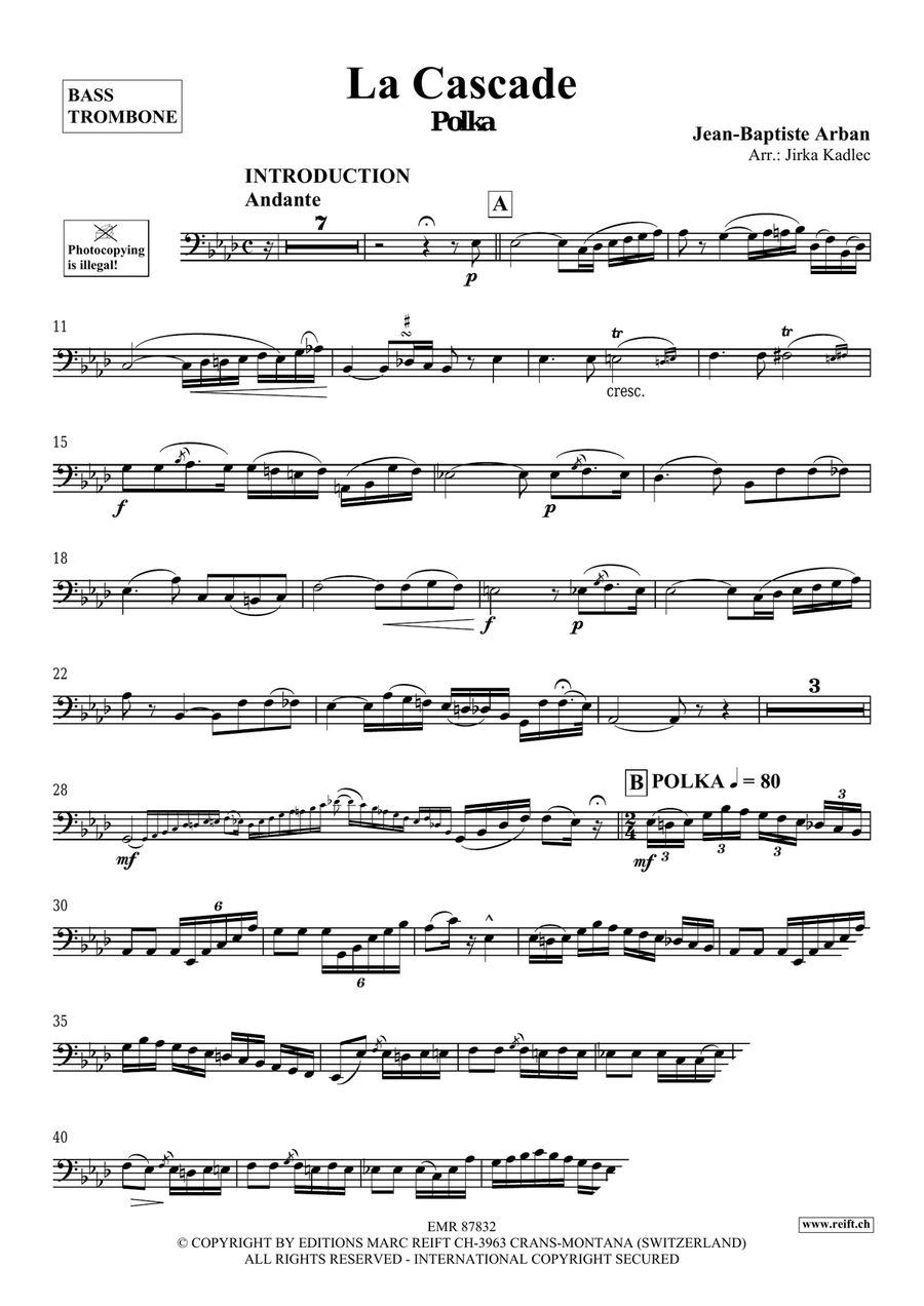 La Cascade La Cascade Bass Trombone scores gallery preview page 3