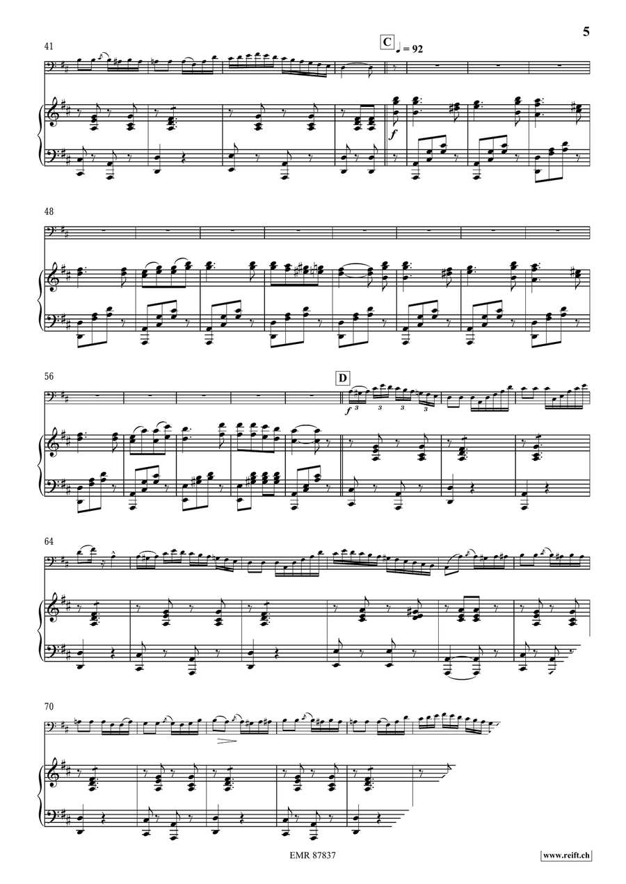 La Cascade La Cascade Double Bass scores gallery preview page 6