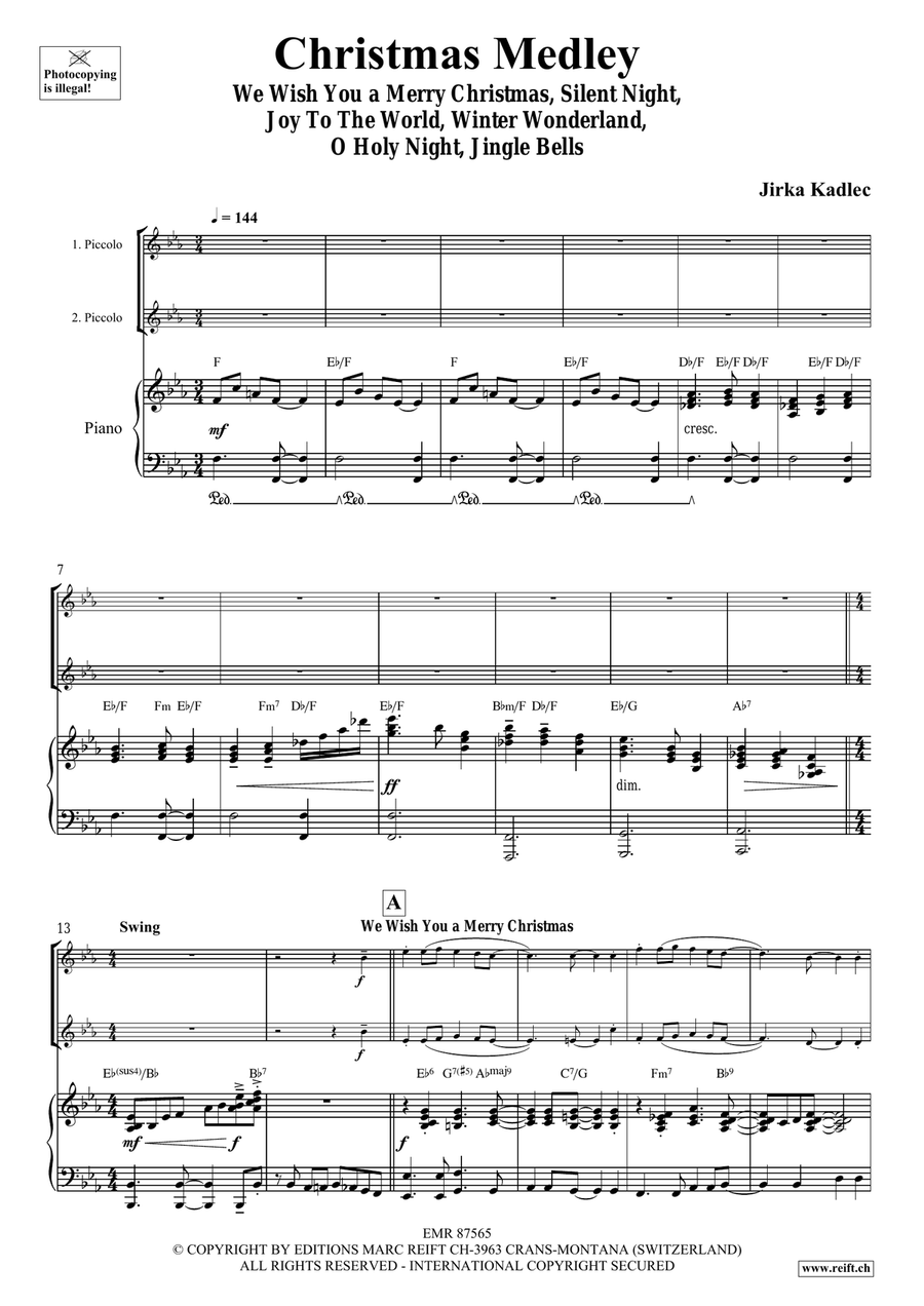 Christmas Medley Christmas Medley Piccolo scores gallery preview page 4