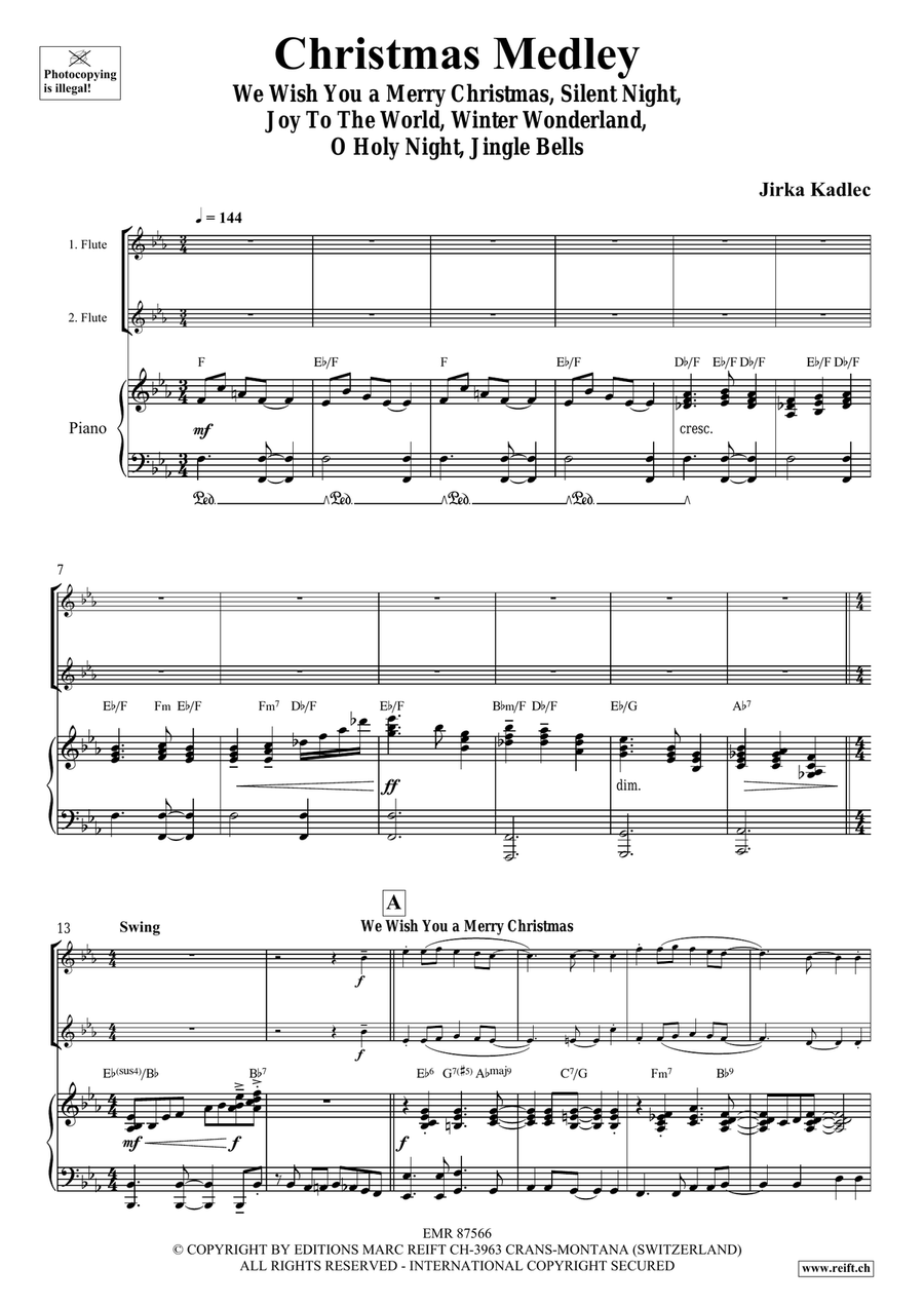 Christmas Medley Christmas Medley Flute Duet scores gallery preview page 4