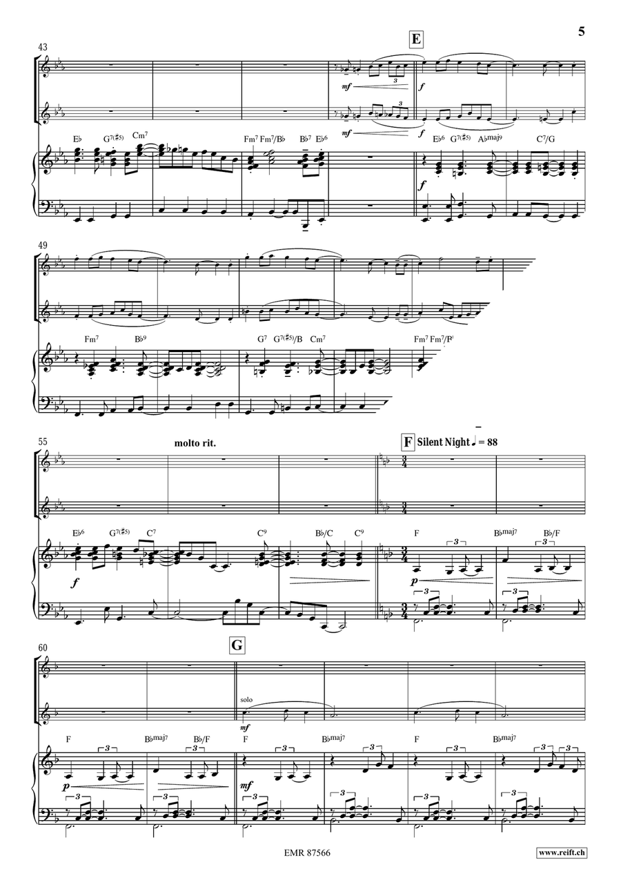 Christmas Medley Christmas Medley Flute Duet scores gallery preview page 6
