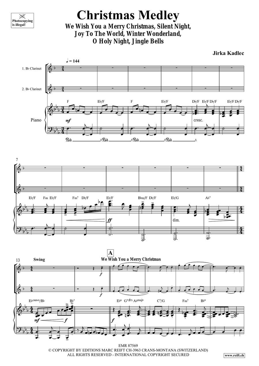 Christmas Medley Christmas Medley Clarinet Duet scores gallery preview page 4