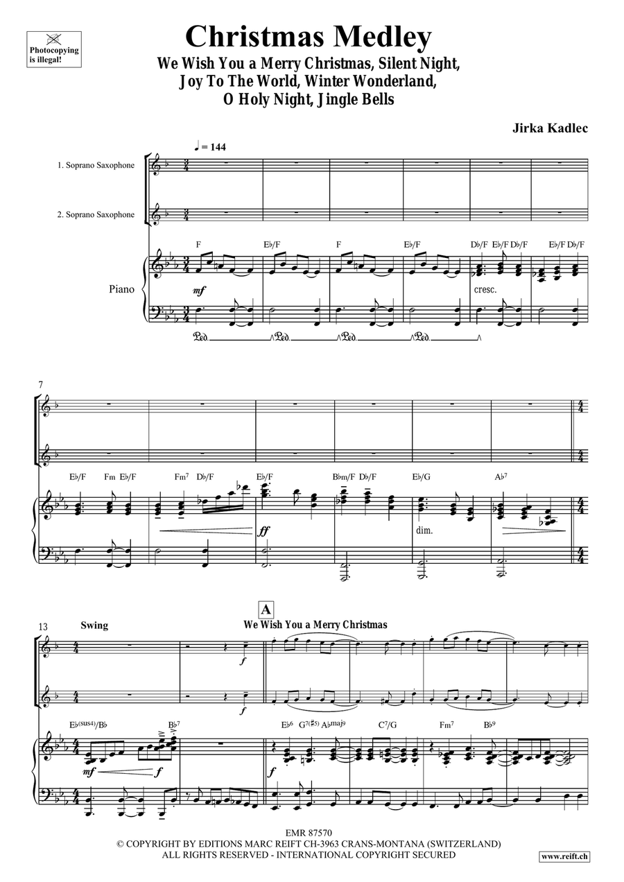Christmas Medley Christmas Medley Soprano Saxophone scores gallery preview page 4