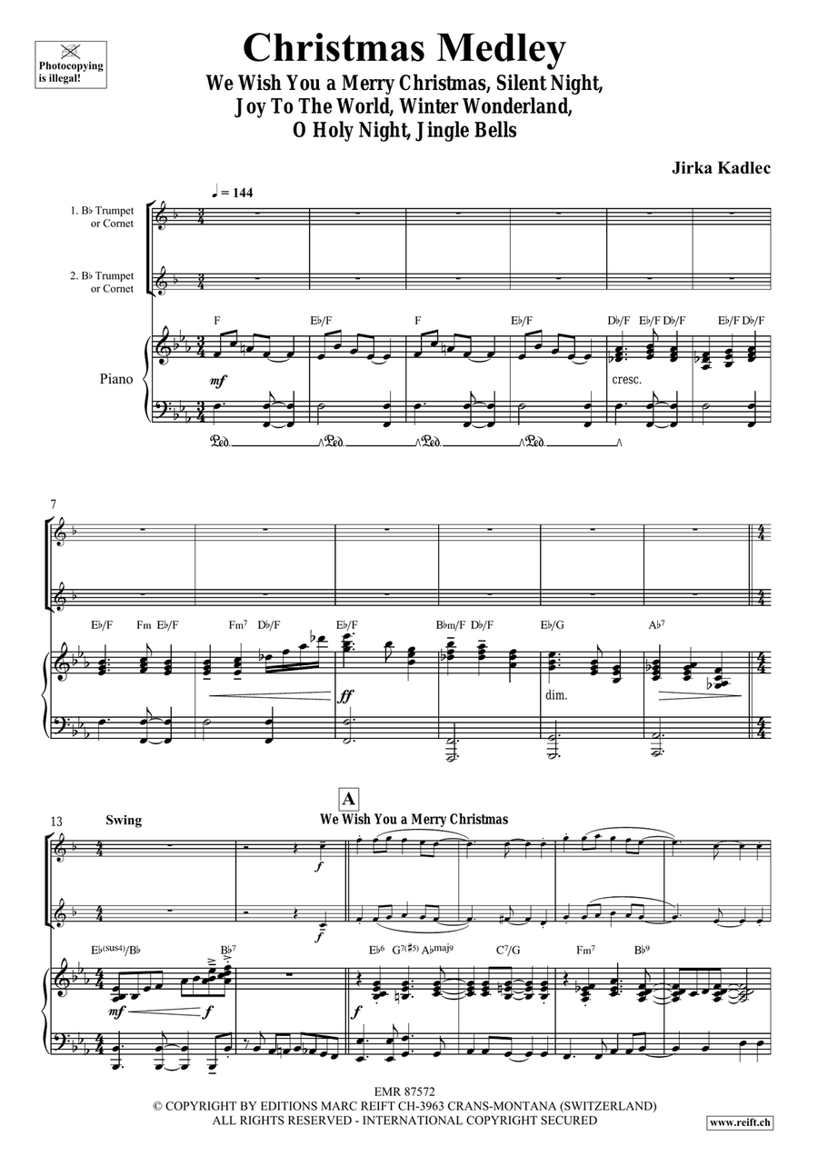 Christmas Medley Christmas Medley Trumpet Duet scores gallery preview page 4