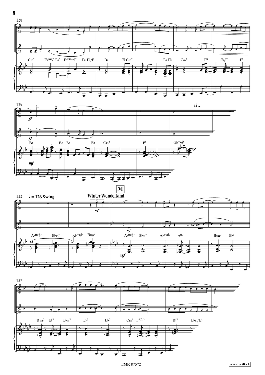 Christmas Medley Christmas Medley Trumpet Duet scores gallery preview page 9