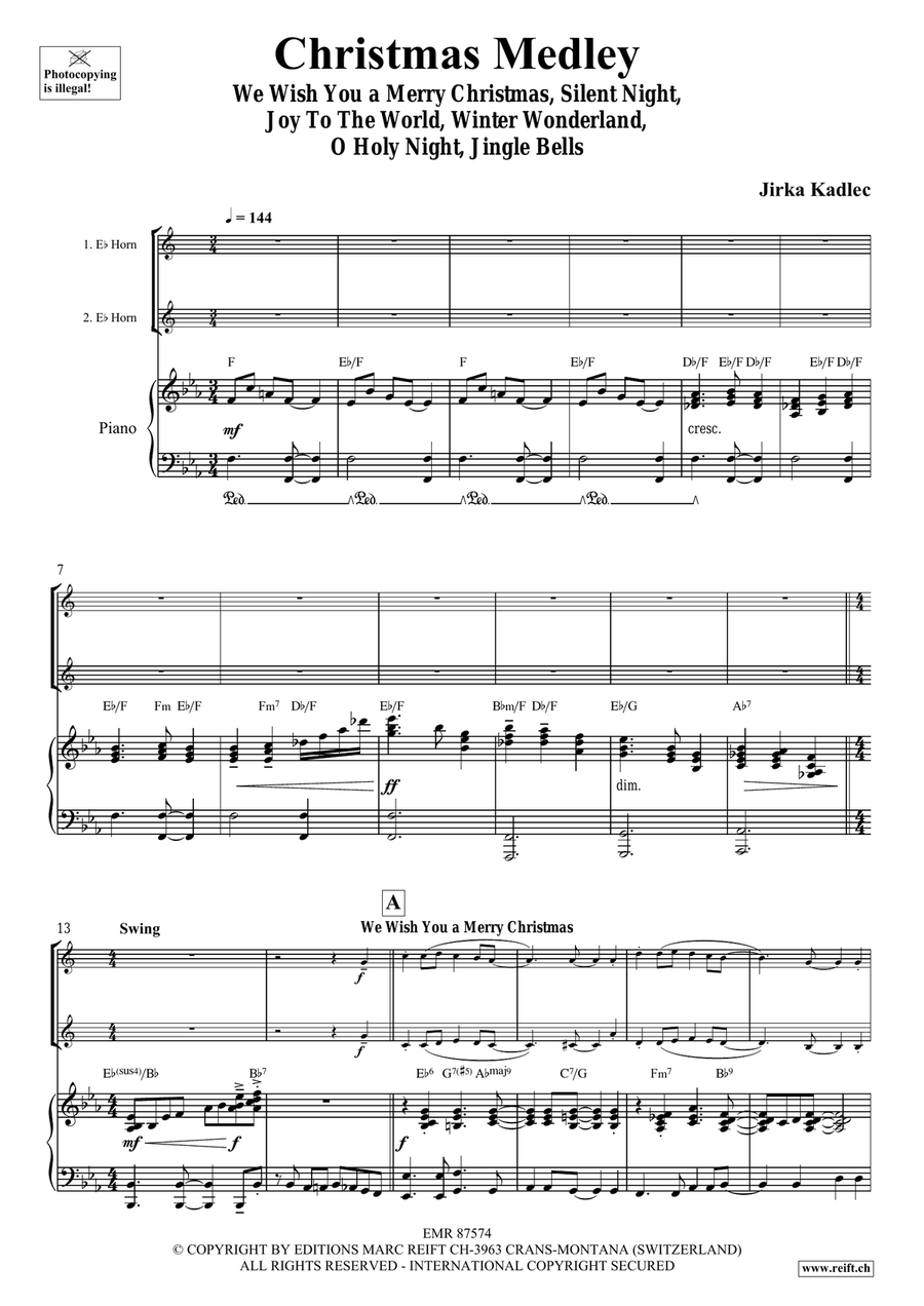 Christmas Medley Christmas Medley Horn scores gallery preview page 4