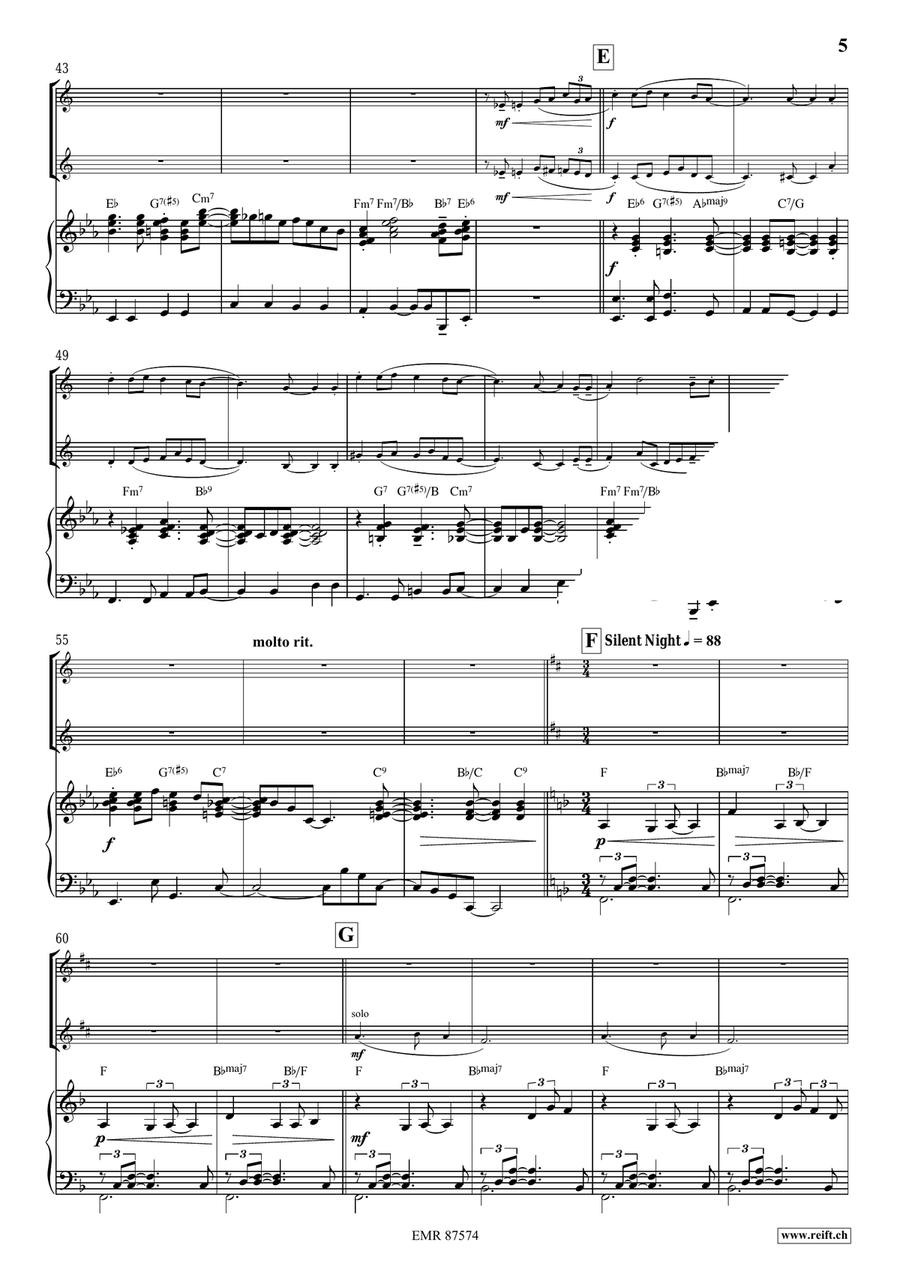 Christmas Medley Christmas Medley Horn scores gallery preview page 6