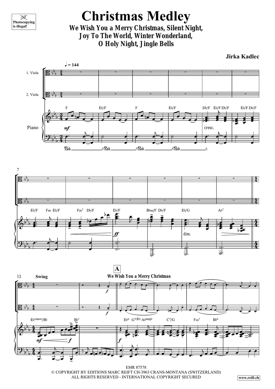 Christmas Medley Christmas Medley Viola scores gallery preview page 4