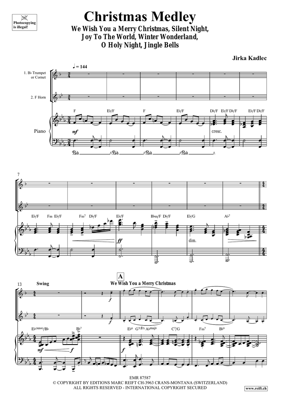 Christmas Medley Christmas Medley Cornet scores gallery preview page 4