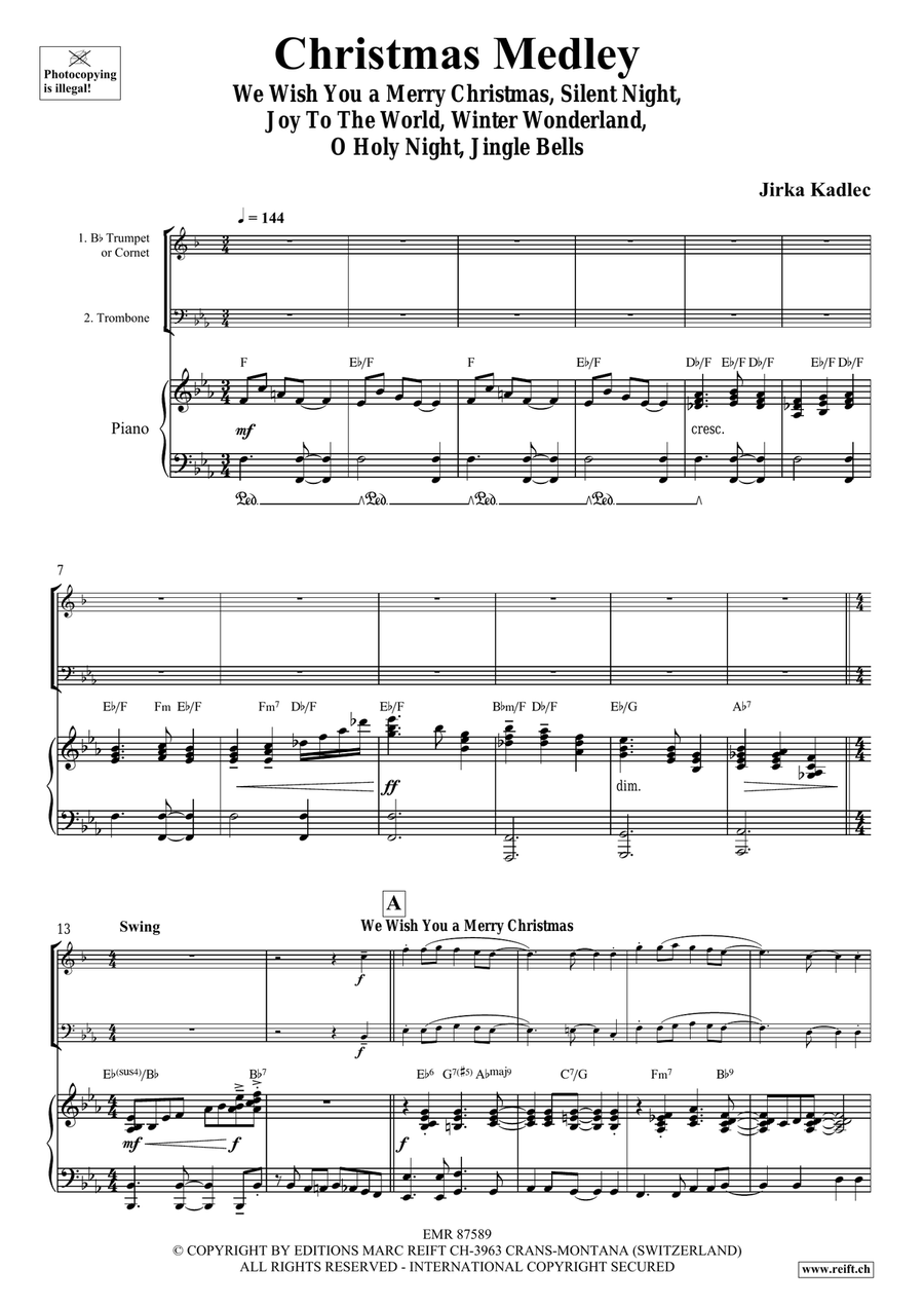 Christmas Medley Christmas Medley Cornet scores gallery preview page 4