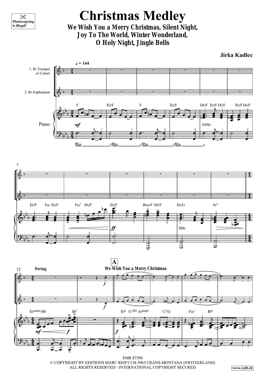 Christmas Medley Christmas Medley Cornet scores gallery preview page 4