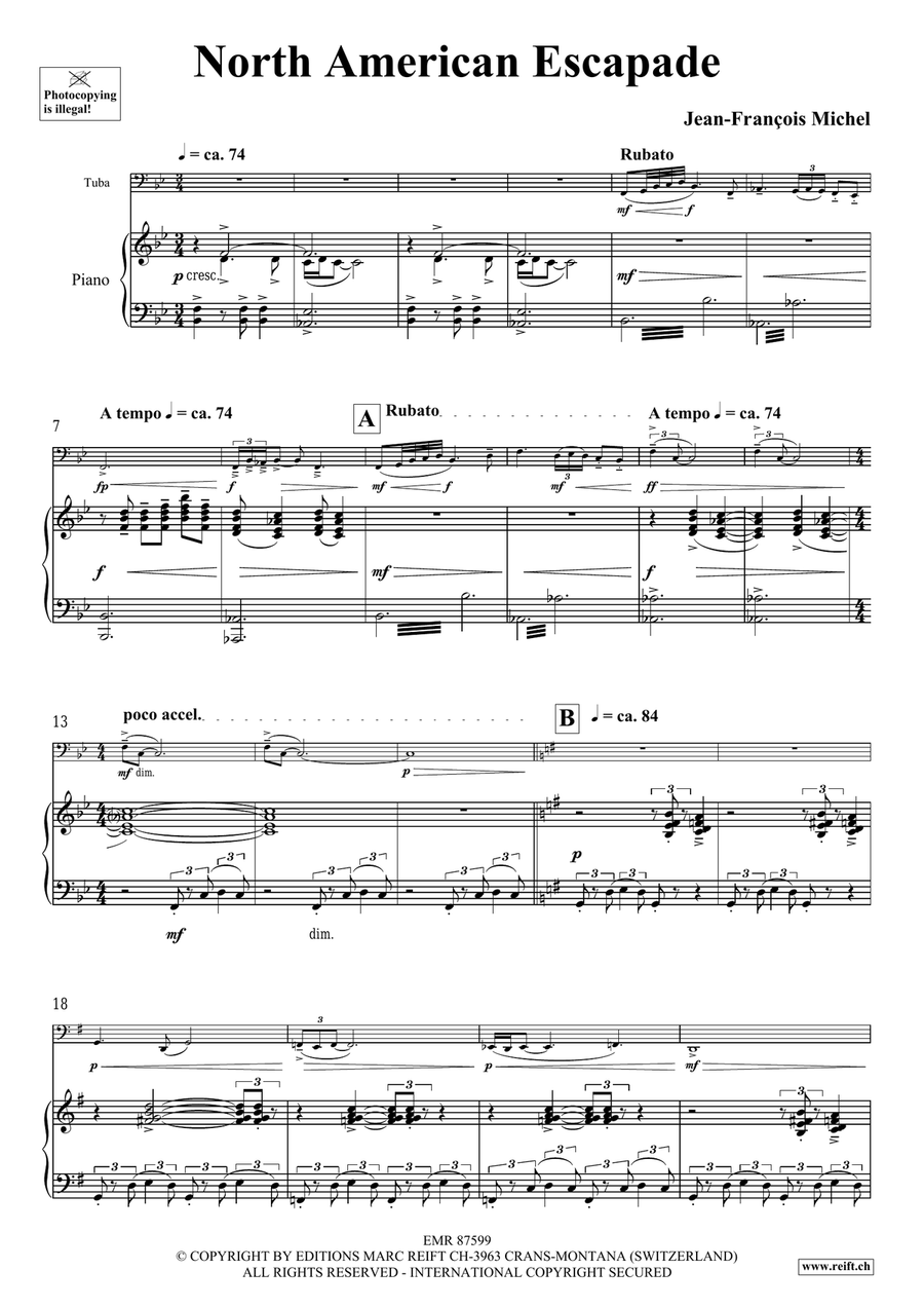 North American Escapade North American Escapade Tuba scores gallery preview page 5