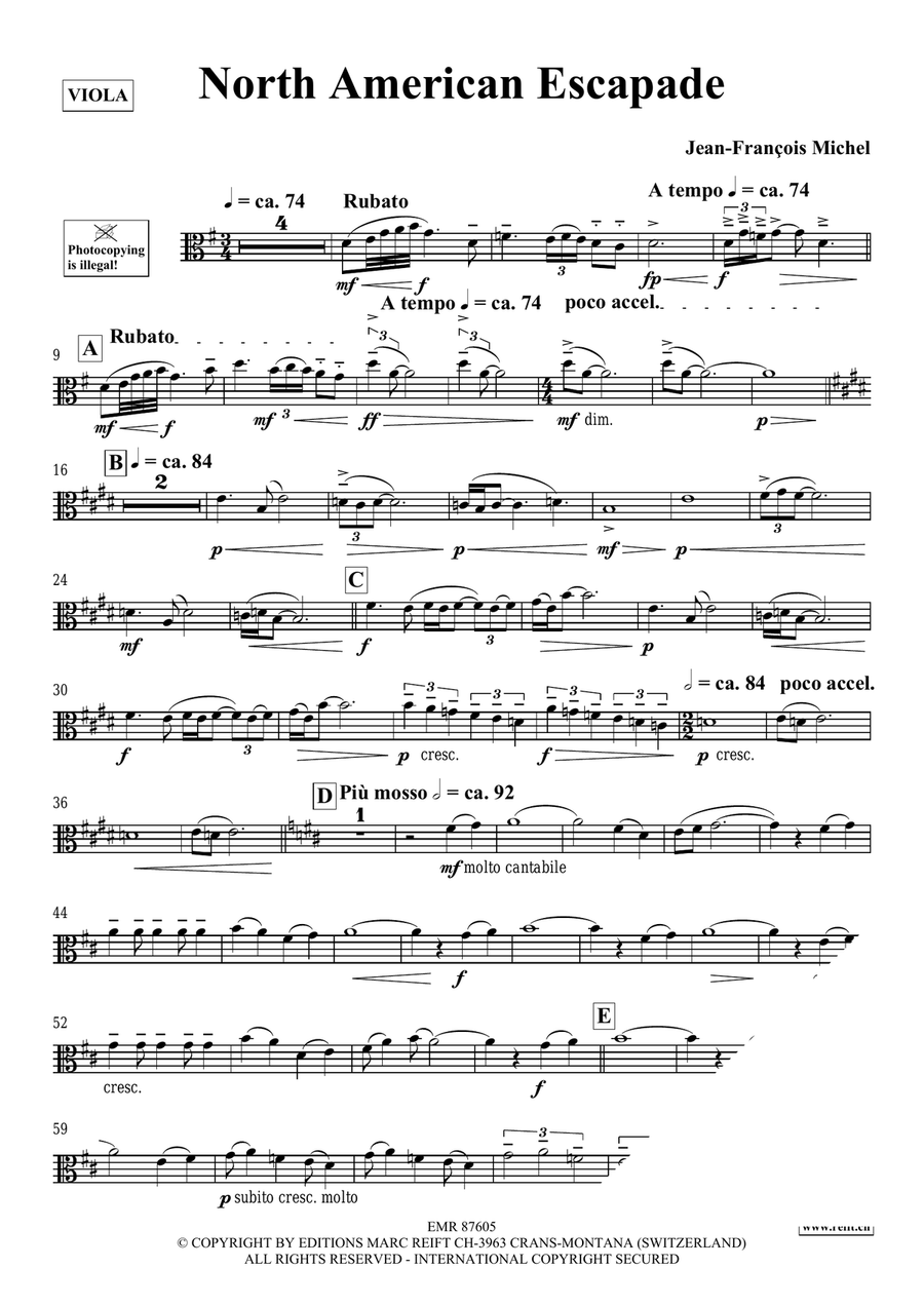 North American Escapade North American Escapade Piano Accompaniment scores gallery preview page 4