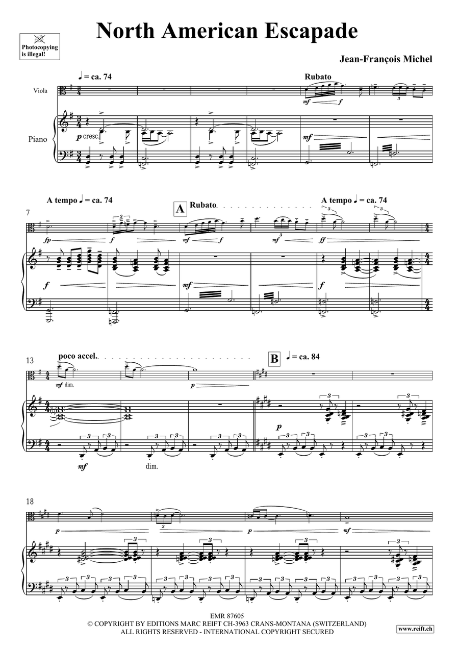 North American Escapade North American Escapade Piano Accompaniment scores gallery preview page 5