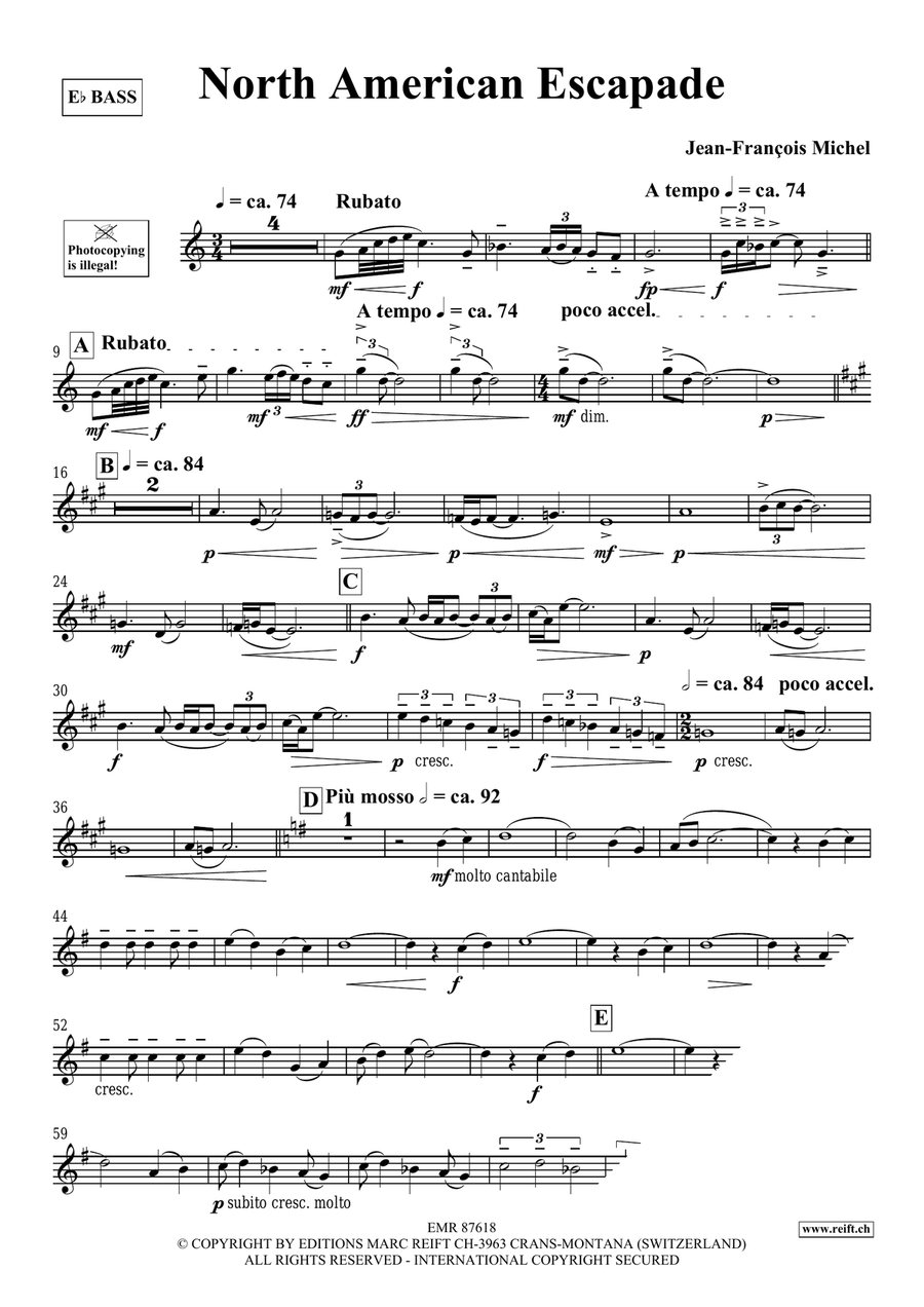 North American Escapade North American Escapade Voice Solo scores gallery preview page 4