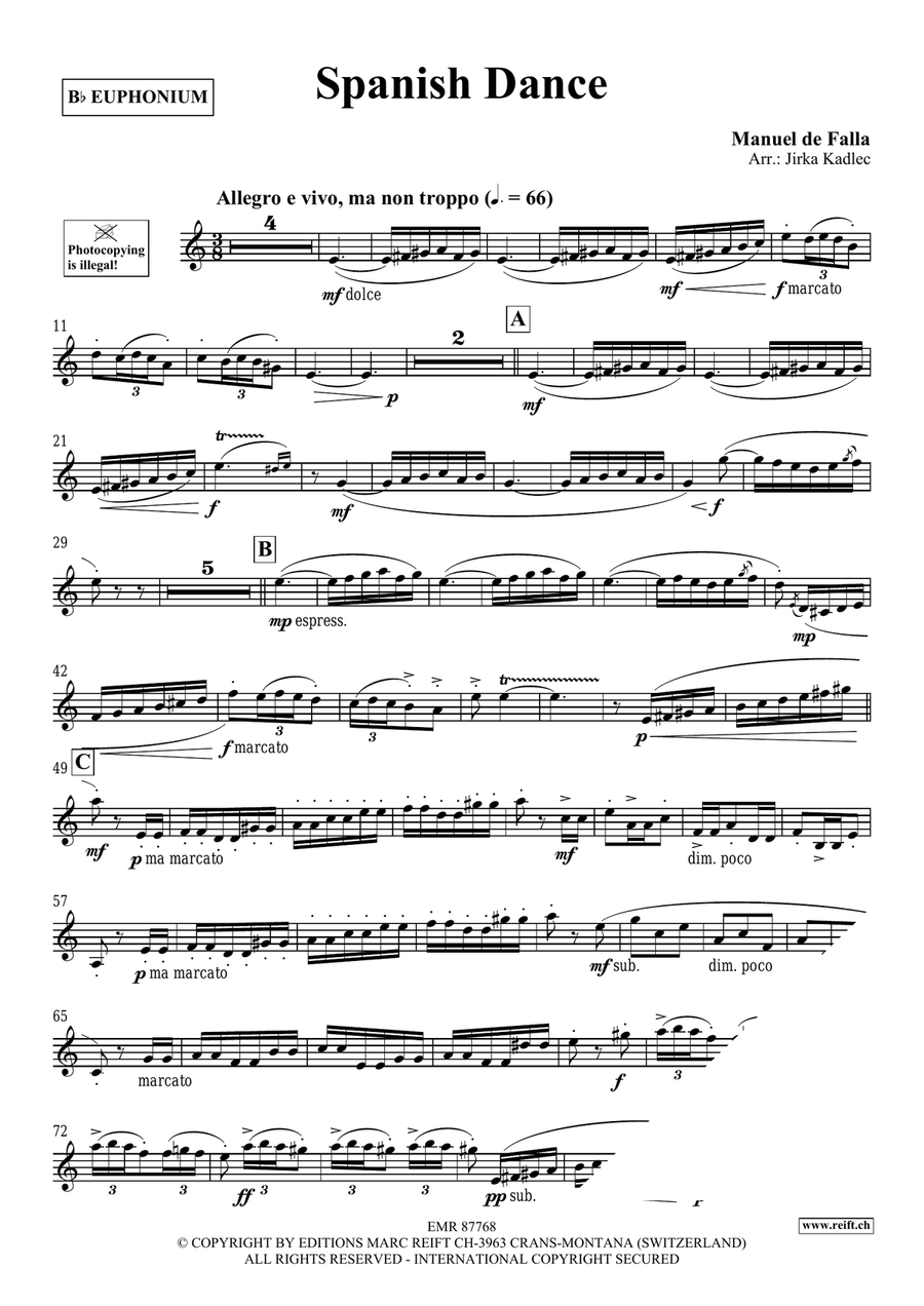 Spanish Dance Spanish Dance Euphonium scores gallery preview page 3