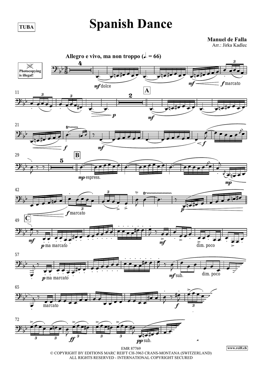 Spanish Dance Spanish Dance Tuba scores gallery preview page 3
