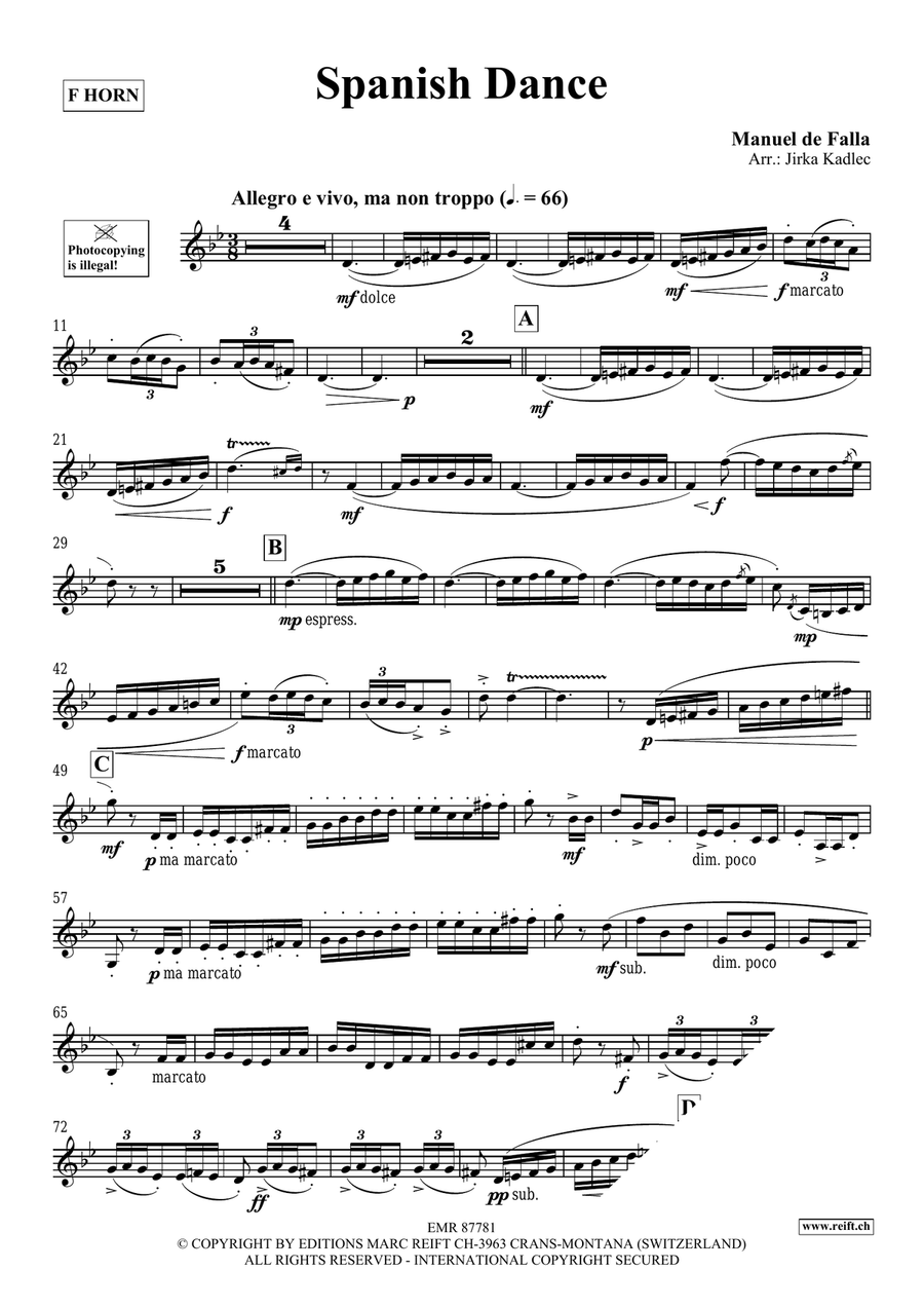 Spanish Dance Spanish Dance Horn scores gallery preview page 3