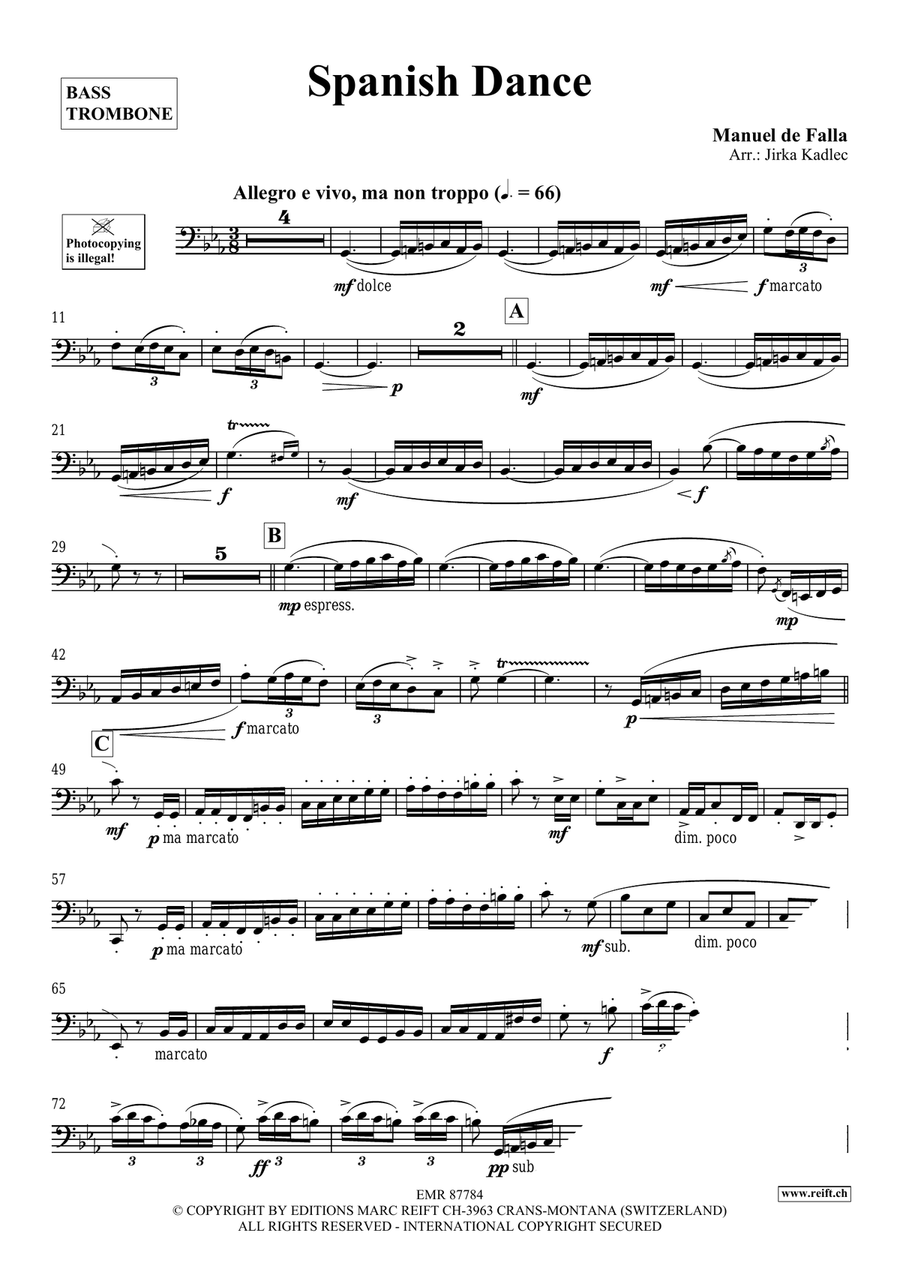 Spanish Dance Spanish Dance Bass Trombone scores gallery preview page 3