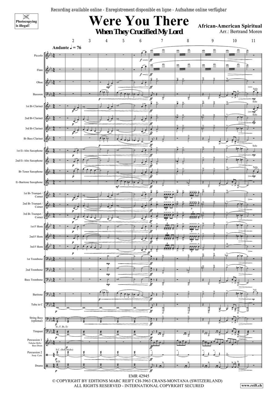 Where You There Where You There Concert Band scores gallery preview page 3