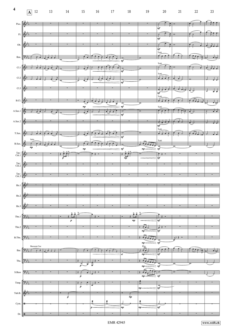 Where You There Where You There Concert Band scores gallery preview page 4
