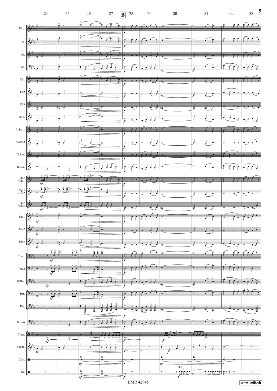 Where You There Where You There Concert Band scores gallery preview page 5