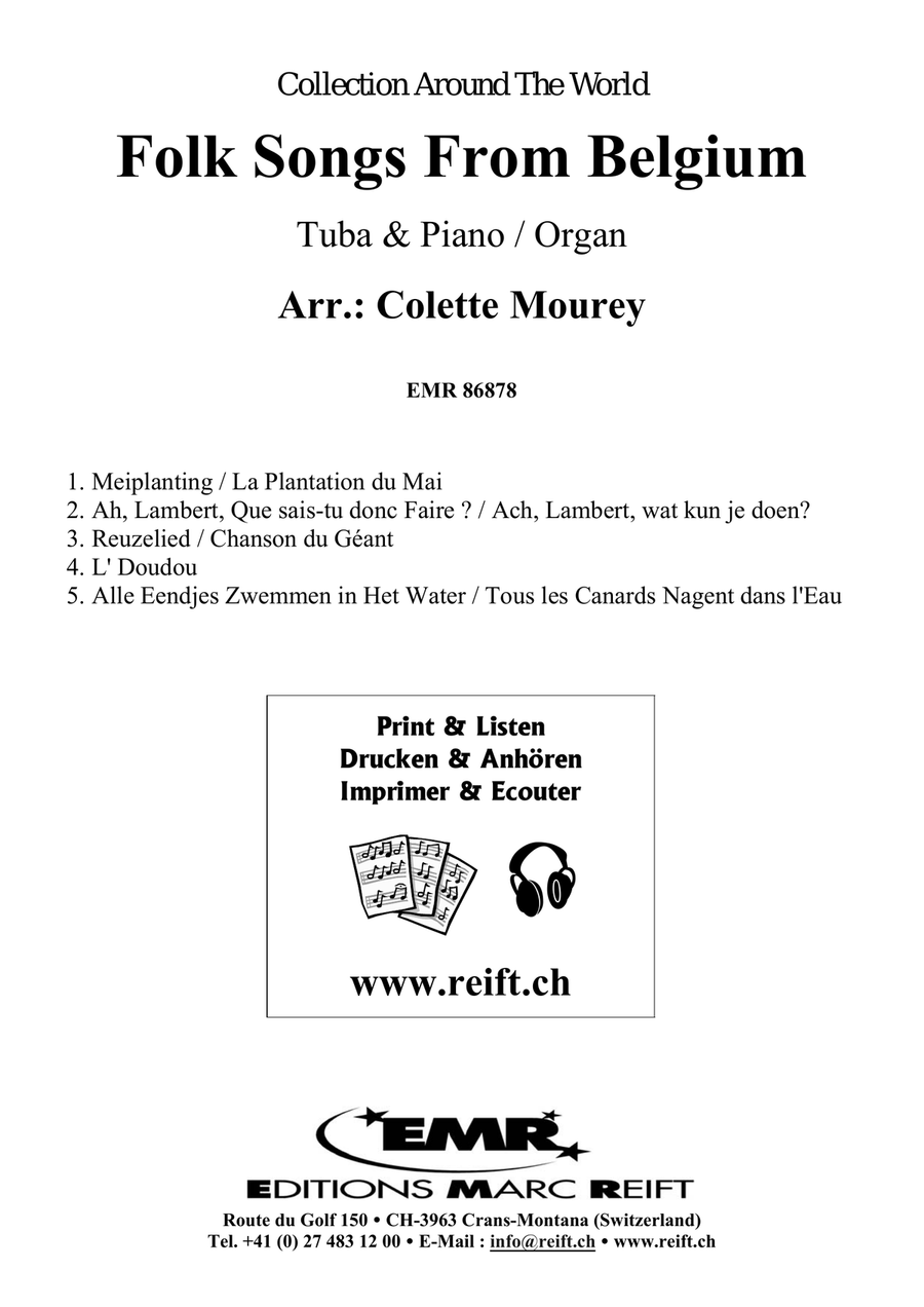 Folk Songs From Belgium Folk Songs From Belgium Tuba scores gallery preview page 2