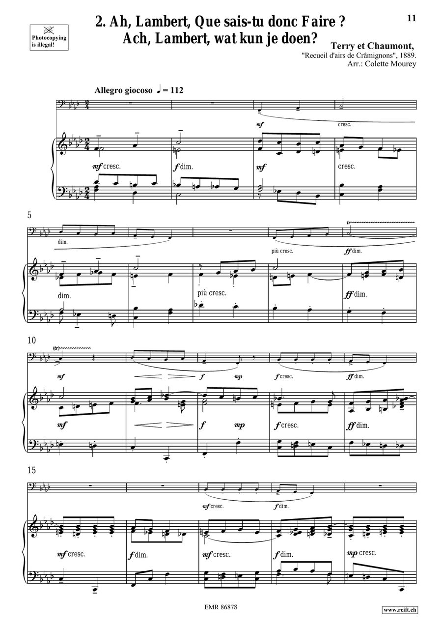 Folk Songs From Belgium Folk Songs From Belgium Tuba scores gallery preview page 6