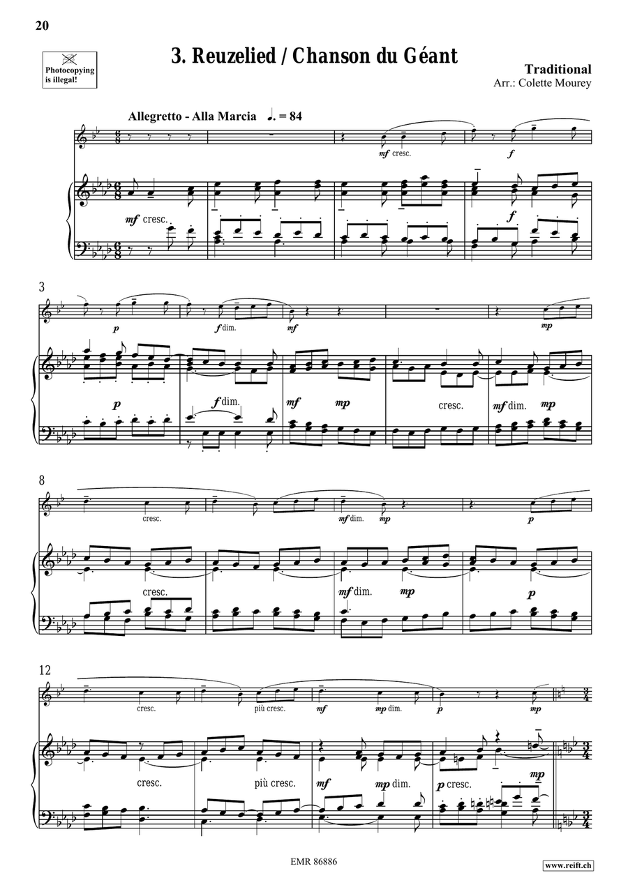 Folk Songs From Belgium Folk Songs From Belgium Soprano Saxophone scores gallery preview page 8