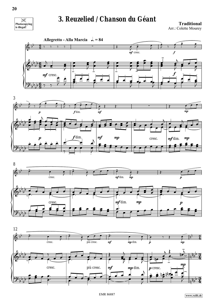 Folk Songs From Belgium Folk Songs From Belgium Tenor Saxophone scores gallery preview page 8