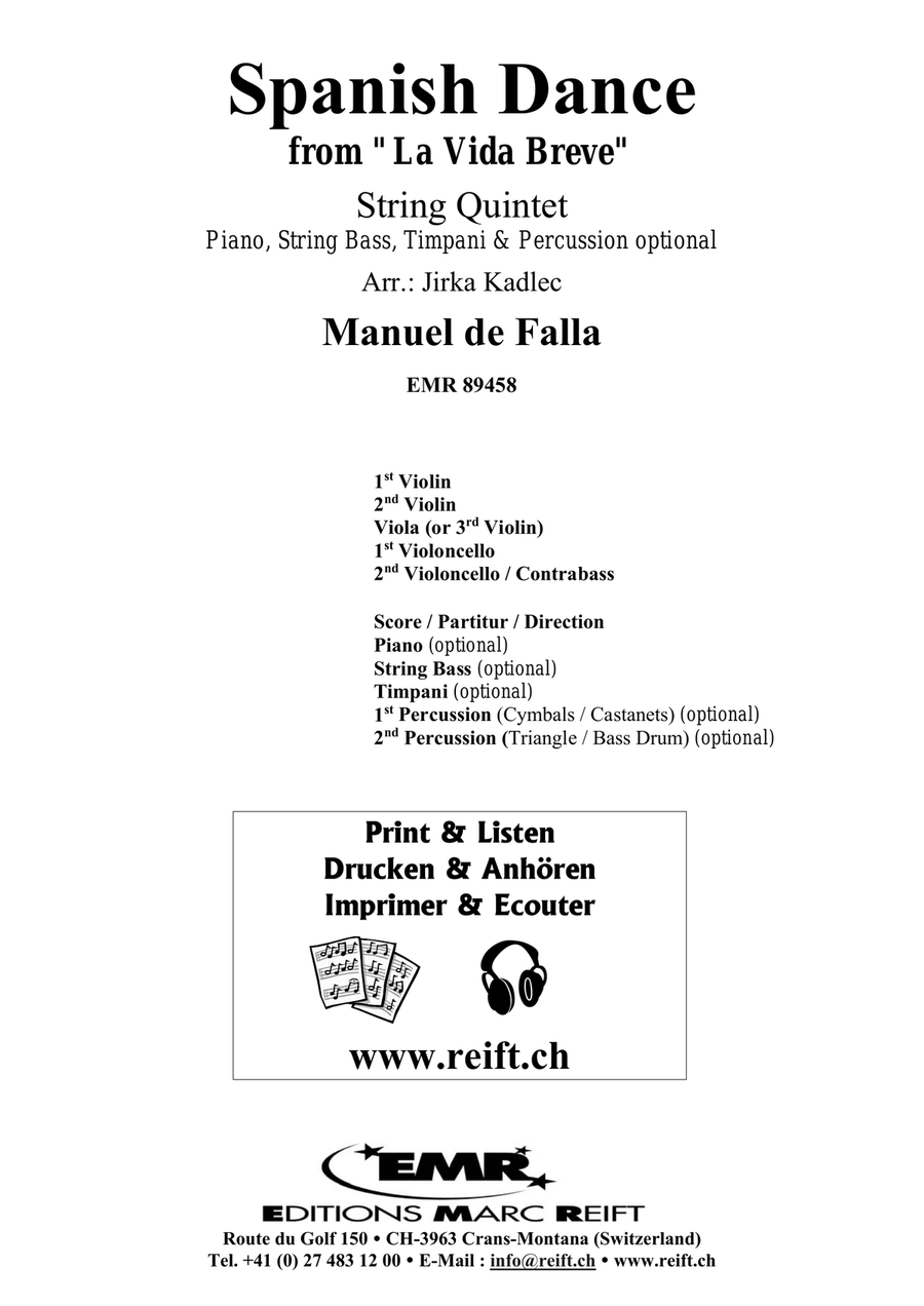 Spanish Dance Spanish Dance String Quintet scores gallery preview page 2
