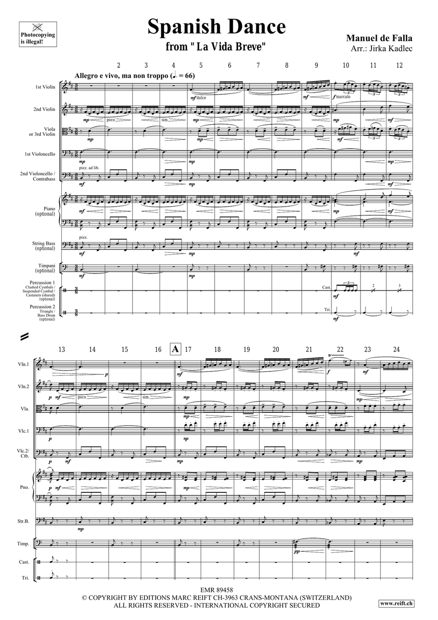 Spanish Dance Spanish Dance String Quintet scores gallery preview page 3