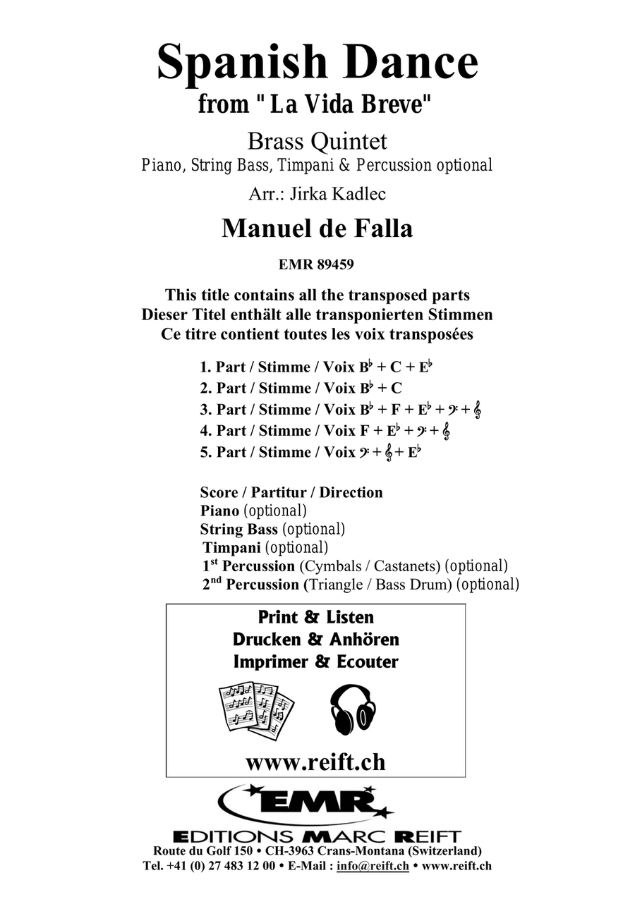 Spanish Dance Spanish Dance Brass Quintet scores gallery preview page 2