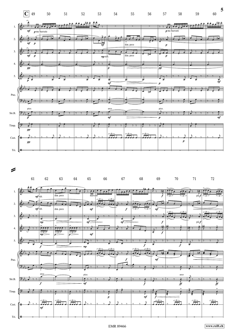 Spanish Dance Spanish Dance Euphonium Quintet scores gallery preview page 5