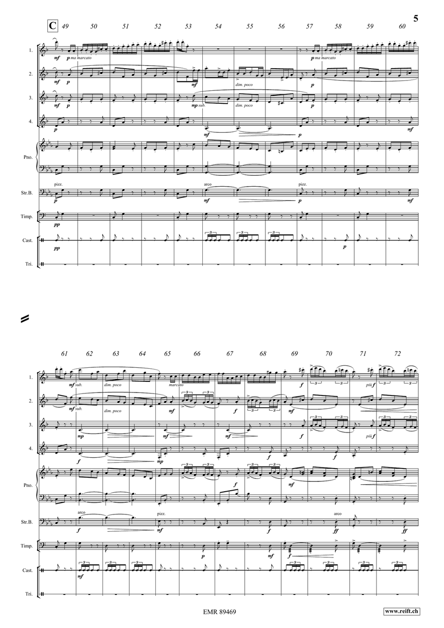 Spanish Dance Spanish Dance Clarinet Quartet scores gallery preview page 5