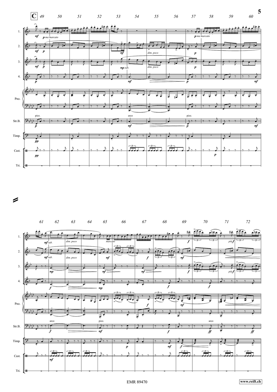 Spanish Dance Spanish Dance Saxophone Quartet scores gallery preview page 5