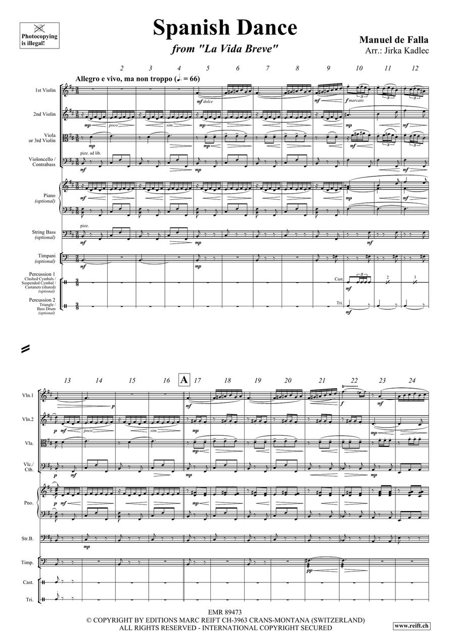 Spanish Dance Spanish Dance String Quartet scores gallery preview page 3