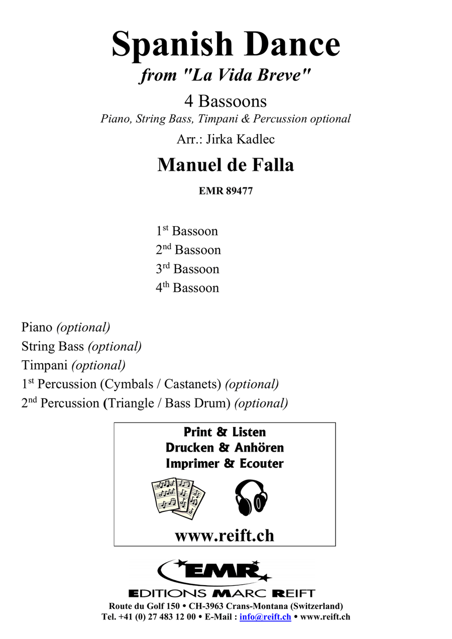 Spanish Dance Spanish Dance Bassoon Quartet scores gallery preview page 2