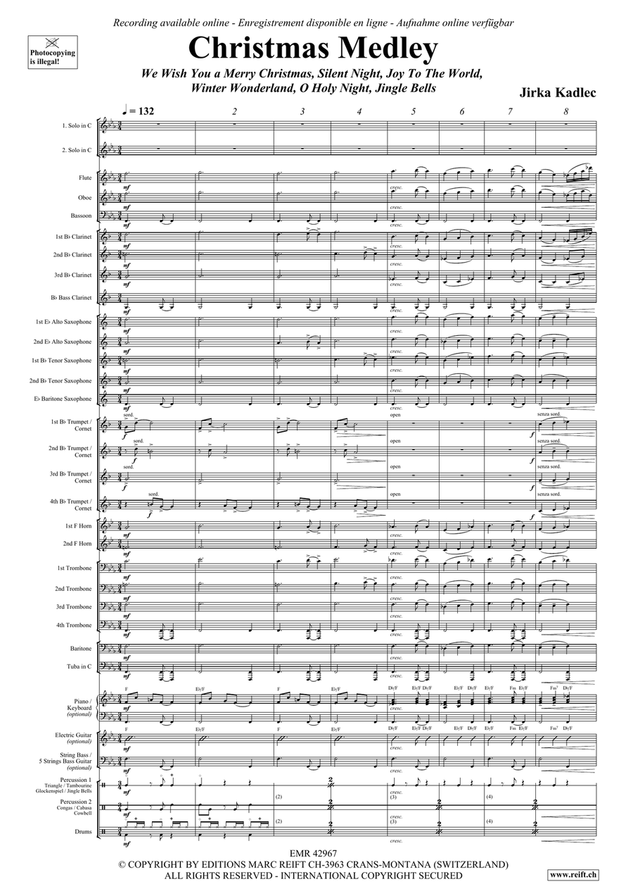 Christmas Medley Christmas Medley Concert Band scores gallery preview page 5