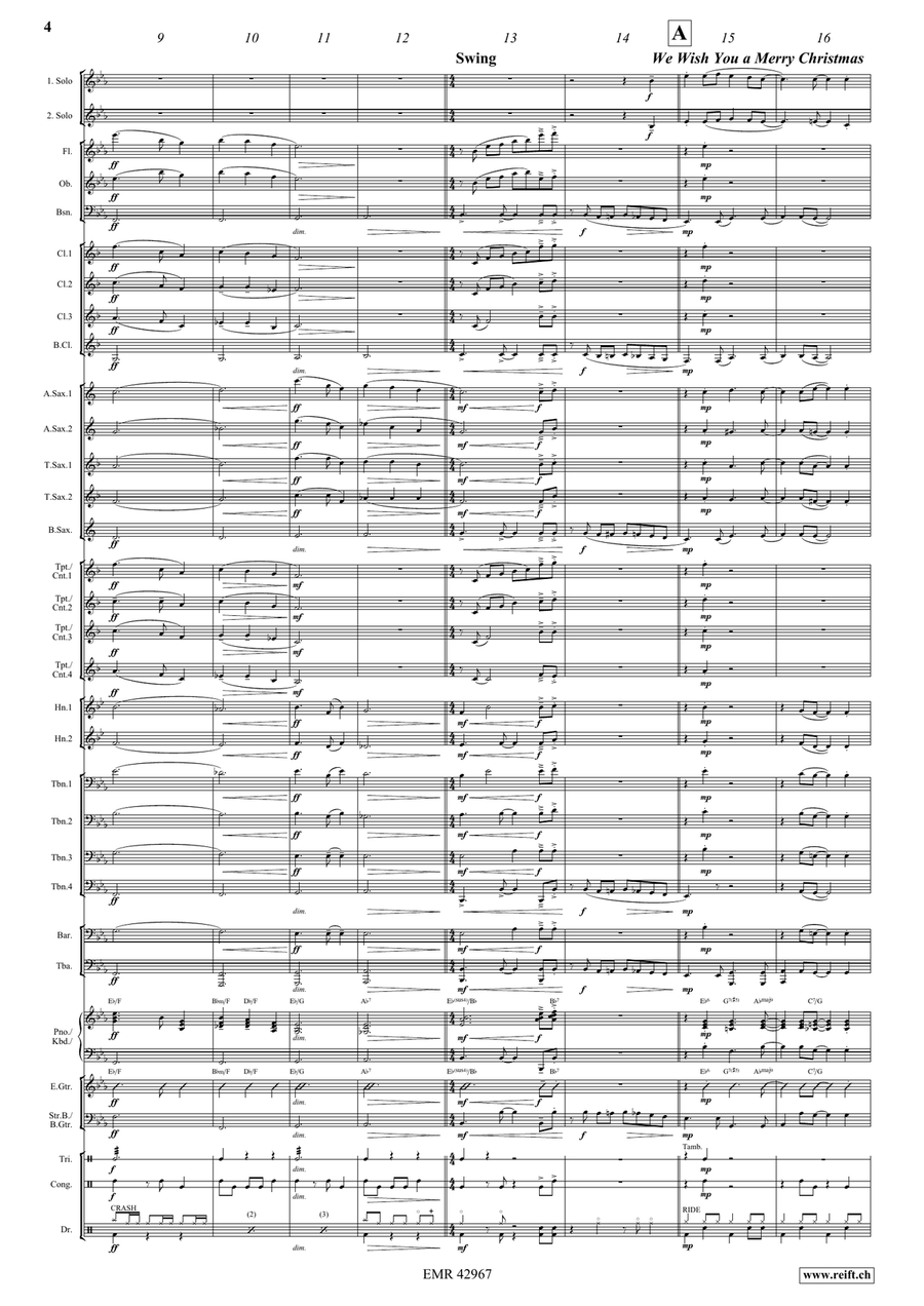 Christmas Medley Christmas Medley Concert Band scores gallery preview page 6