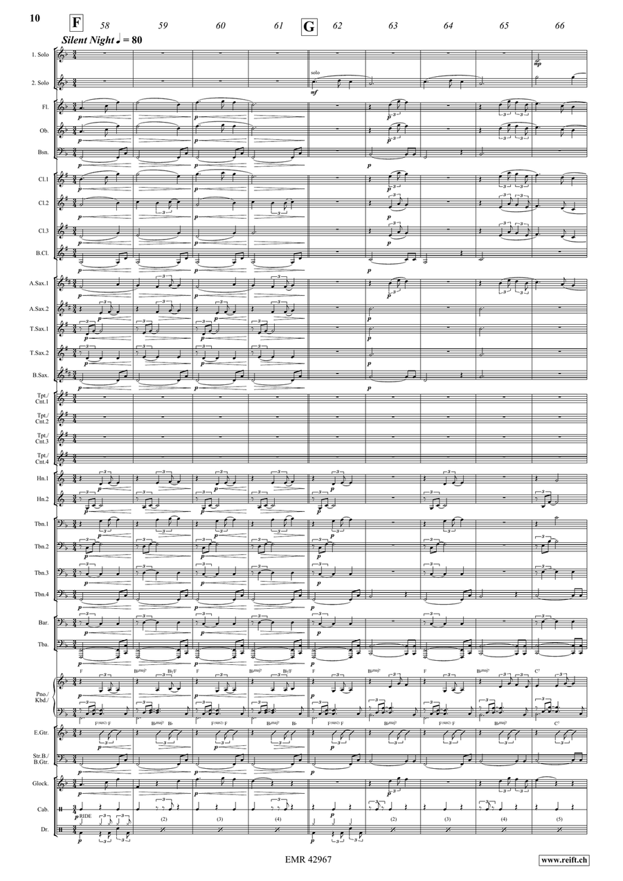 Christmas Medley Christmas Medley Concert Band scores gallery preview page 8