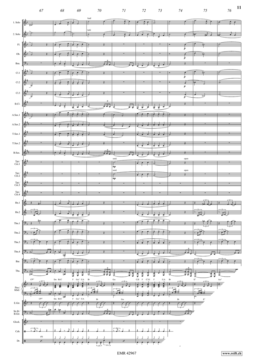 Christmas Medley Christmas Medley Concert Band scores gallery preview page 9